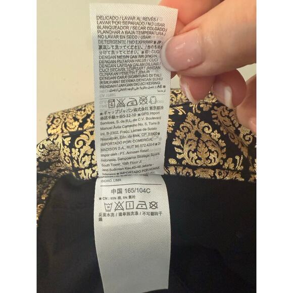 Old Navy Pixie Midrise Gold & Black Brocade Dress Pants Plus Size 20 HolidayWear - Picture 7 of 10